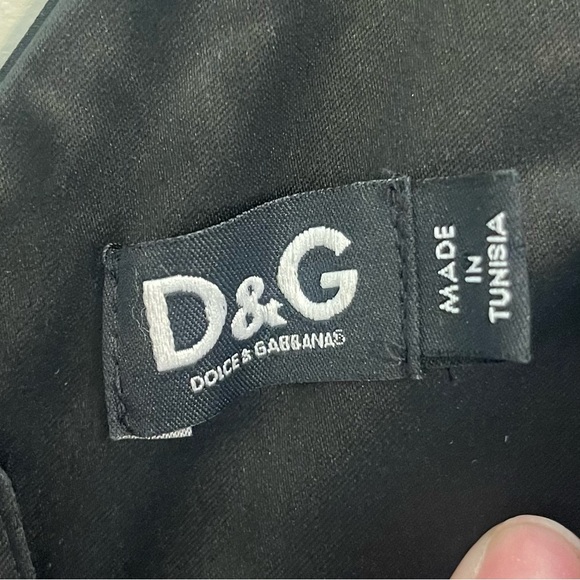 D&G Black V-Neck Mini Dress - Picture 4 of 12